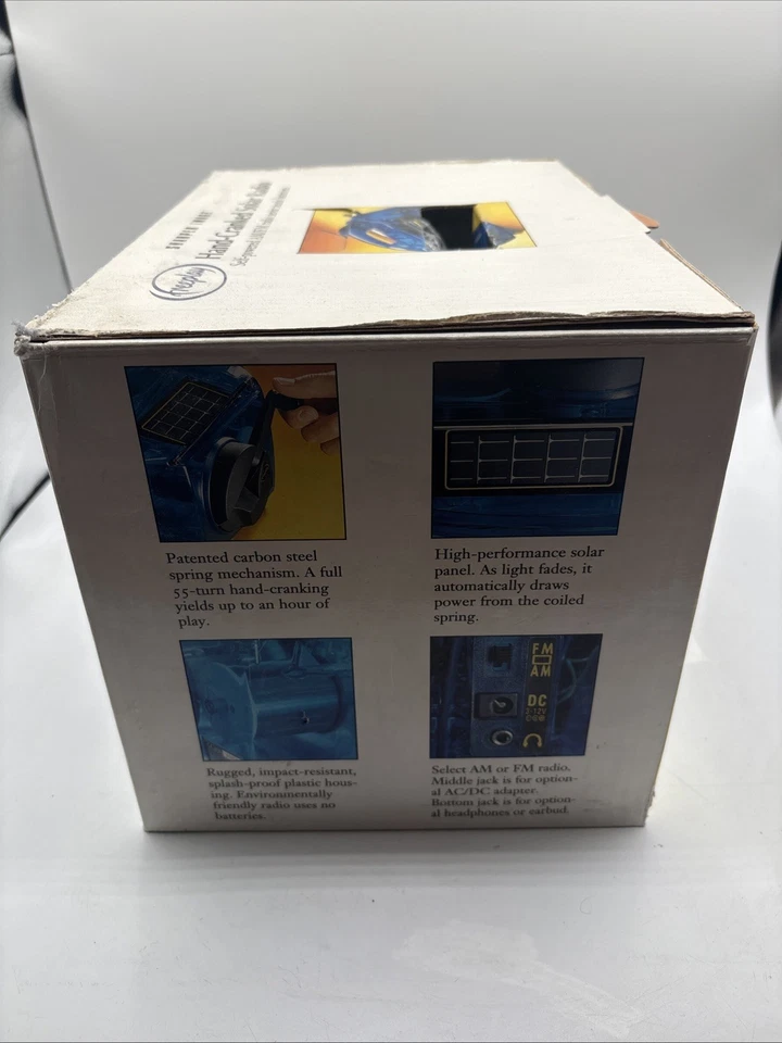 SHARPER IMAGE Hand-Cranked Solar Radio A.M/F.M - Image 4 of 4