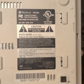 SEGA Dreamcast HKT-3020 Console with Controller, Memory Card, Cables, Tony Hawk&hellip;