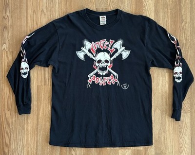 Vintage 90 s Hells Angels  Angel Power  Support XL Long Sleeve New Roc Angels