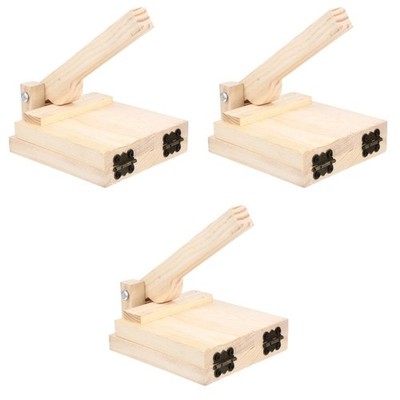  3 Pack Teigpresse Aus Holz Küchenknödelhersteller -Wrapper -Presse