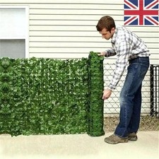 3M Artificial Hedge Trellis Roll Faux Ivy Leaf Garden Fence Privacy Screening UK