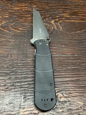 Boker PLUS Vintage Knife With Black Handle And 440-C Blade