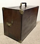 1921 Victor Victrola VV-50 Portable SUITCASE style Phonograph Wooden Case EX!