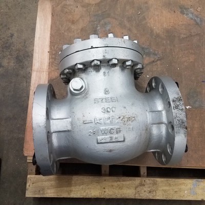 Kitz 300 SCOS, 8'' Swing Check Valve. Body:WCB, Class-300, Disc:CR13, Seat:HF