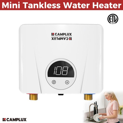#ad CAMPLUX Electric Tankless Water Heater 120V Point of Use for RV Kitchen Bathroom $119.99