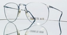 Orignale CERRUTI 1881 Eyeglasses mod. 855 C 55-19-140 NEW Silver metal ITALY