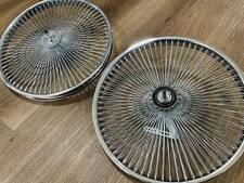 Pair 20" Lowrider Bicycle Dayton Chrome Wheels 144 Spokes Front  Rear 20x2.125