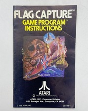 MANUAL ONLY Flag Capture Atari 2600 Vintage 1978 GUC FREE S&H NO TRACKING