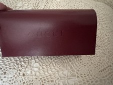 GUCCI SUNGLASSES CASE ONLY BURGUNDY NEW