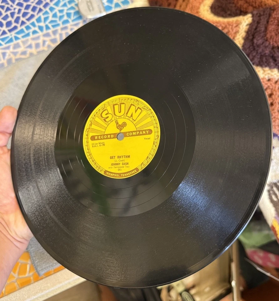 JOHNNY CASH SUN 241 78 rpm: I walk the Line/ Get Rythm Foto 3 de 4