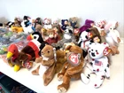 Lot of 60+ 1990's Collectible Beanie Babies Vintage with Tags Some Rare Bear Dog