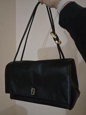 Marc Jacobs the Large Dual Leather Shoulder Bag Black
