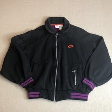 Vintage Nike White Tag Embroidered Zip Up Track Jacket Women  s Small