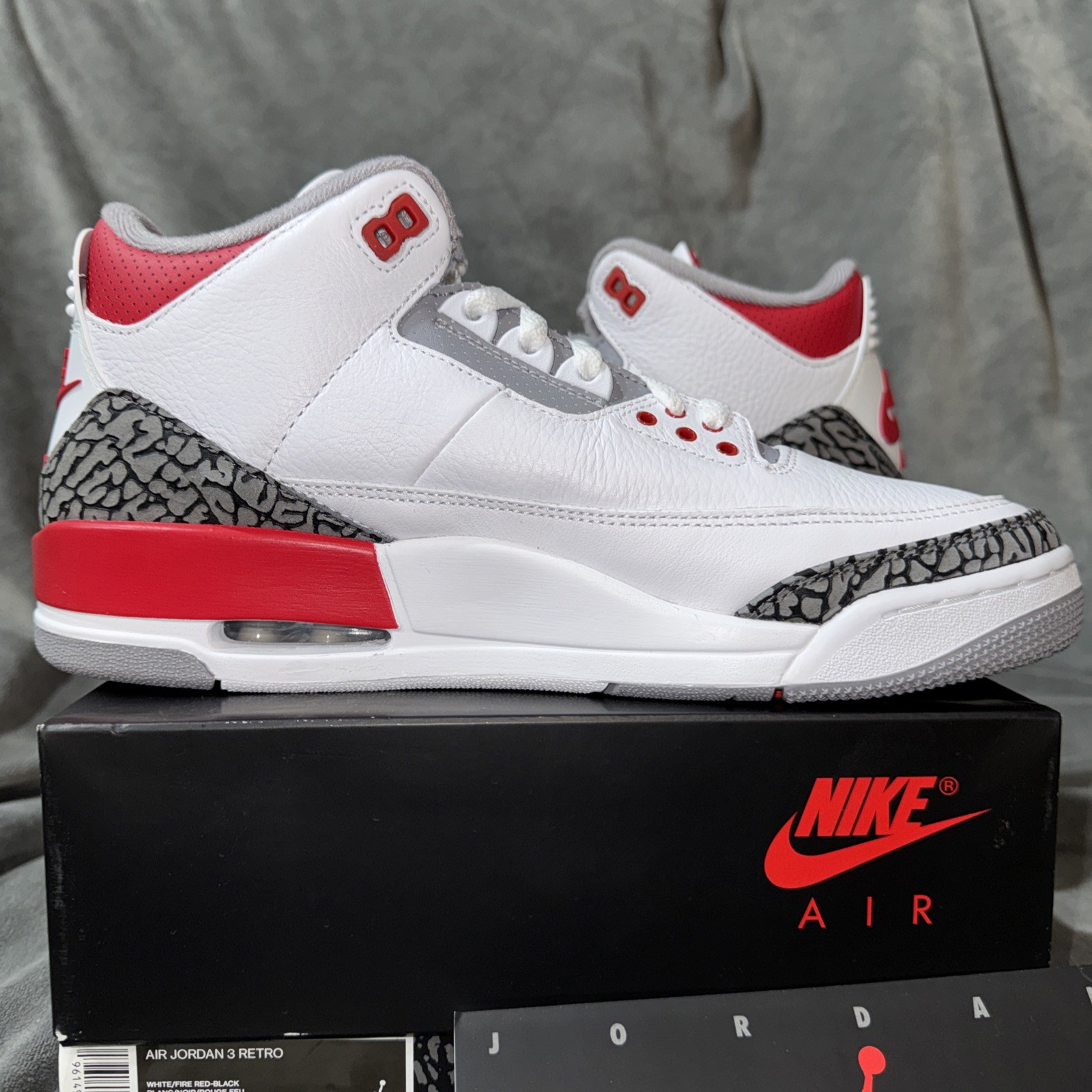 Air Jordan 3 Retro 2022 Fire Red, Size 9.5 DN3707-160 thumbnail 5