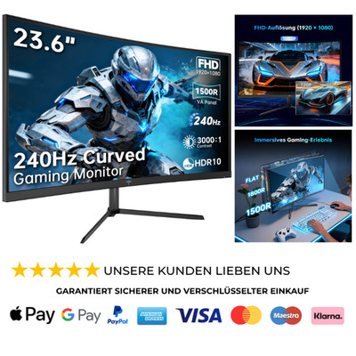 24 Zoll 240Hz Curved VA 3000:1 Gaming Monitor