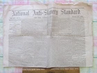Antique 1865 Anti Slavery Abolitionist Civil War Newspaper Arming Slaves War