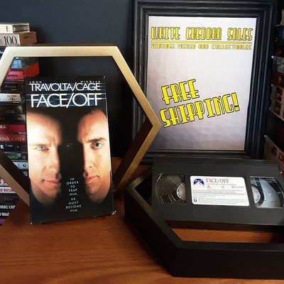 Face/Off - VHS 1997 - Travolta - Cage - Free Shipping! Buy 2 Get 1 Free!!!