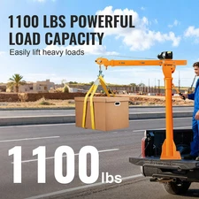 🔥SIHAO Vehicle-mounted crane 3500lbs Winch with 1100lbs Electric Winch Electric