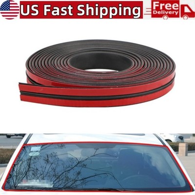 16.4Ft SUV Car Front Rear Windshield Weather Stripping T Shape Rubber Seal Strip
