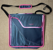 Mead Five Star Trapper Keeper PINK BLUE Three Ring Binder Files Shoulder Strap