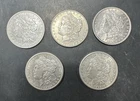 Lot of (5) Morgan Silver Dollar Coins 1880-O 1886-P 1890-P 1897-S 1902-O Loc#K14