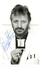Ringo Starr Signed Promotional Photograph 1989
