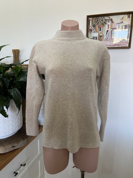 Country Road Wool Jumper Size Xxs Natural 