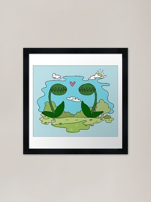 Venus Fliegenfalle Liebe Gerahmter Kunstdruck Gerahmtes Wandbild Poster Leinwanddruck Bild