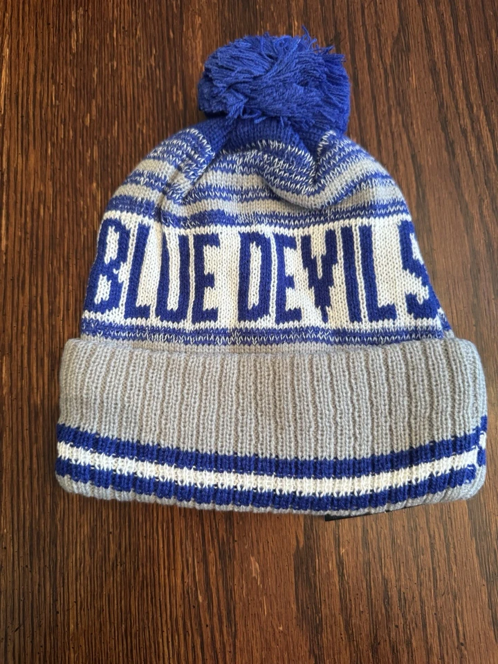 Duke Blue Devils New Era Pom Knit Hat Cap Brand New - Image 2 of 2