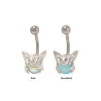 Belly Button Ring Frog On A Stone Belly Button Ring Frog On A Stone