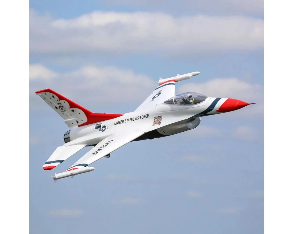 E-flite EFlite F-16 F16 70mm Thunderbirds EDF BNF Basic Jet Airplane AS3X & SAFE - Image 4 of 4
