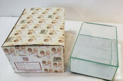 Vintage Precious Moments Beveled Glass Cover Box RARE! ''We are God's Workmanship
