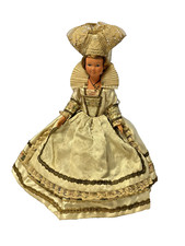 Vintage Celluloid Girl Doll 10" Tall Unmarked