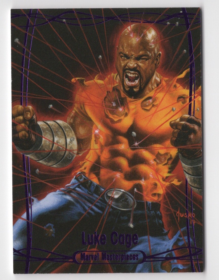 Luke Cage 2016 Upper Deck Marvel Masterpieces Card #26 Epic Purple /199