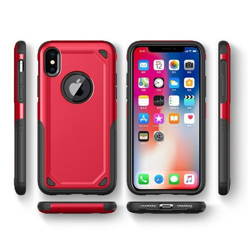 Hybrid Armour Case for iPhone 12 11 Pro XR XS MAX 6 7 8 SE Shockproof Back Cover - Bild 28 von 42