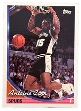 Excellent: Vintage 1993-94 topps Antoine Carr San Antonio Spurs Trading Card