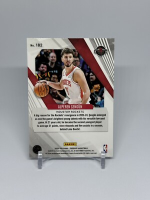 2023-2024 Panini Phoenix Alperen Segun Teal Lazer Houston Rockets