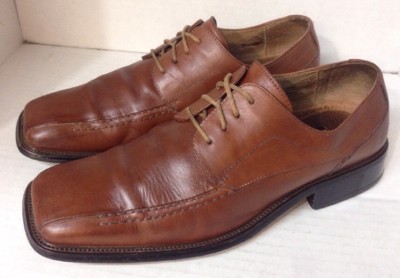 Stacy Adams Men\'s Size 12 Brown Leather Square Toe Derby Dress Shoes Stacy Adams Mens Brown Leather Derby Dress Square Toe Size  main image 2
