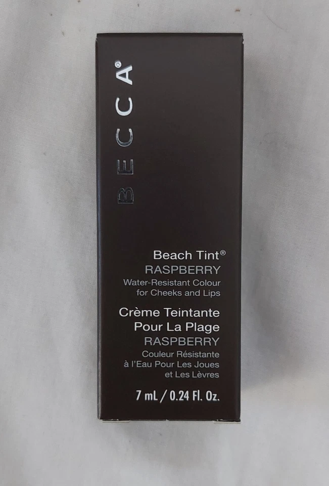 2 Becca beach tint water resistant colour for cheeks and lips raspberry full sz - Image 4 of 4