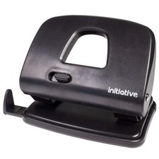 Image of Black Medium 2 Hole Punch 22 Sheet Capacity Metal Home Office School Paper Two