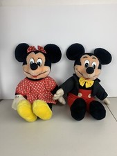 Vintage Disney Minnie Mouse Mickey Mouse Plush 19 Made In Korea