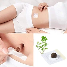 Pellet Slim Patch Belly Burner Pill Mugwort Navel Detox Sticker Fat Foot Toxin