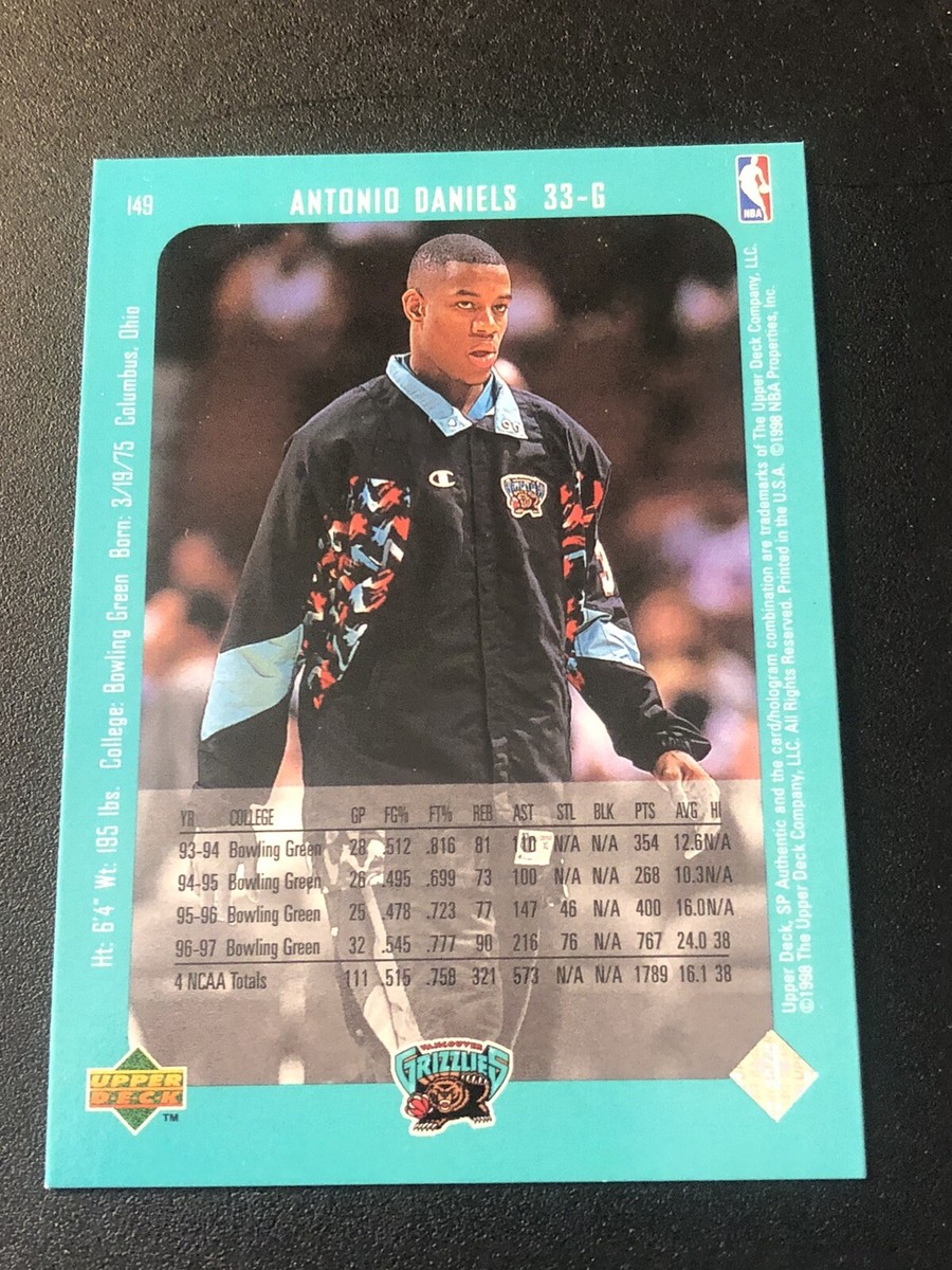 1997-98 SP Authentic Antonio Daniels #149 Rookie RC | eBay