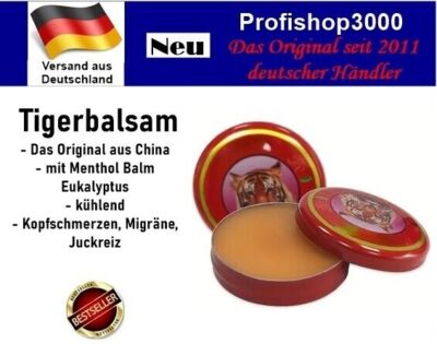 ORIGINAL Tiger Salbe Balsam Migräne Juckreiz Erkältung Menthol GP 1g/0,67 