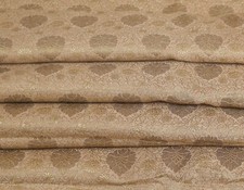 Nuovo Dorato Jacquard Broccato Seta Tessuto Cucito Abito da Sposa ad Yard