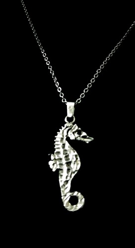 Vintage 925 Sterling Silver Seahorse 