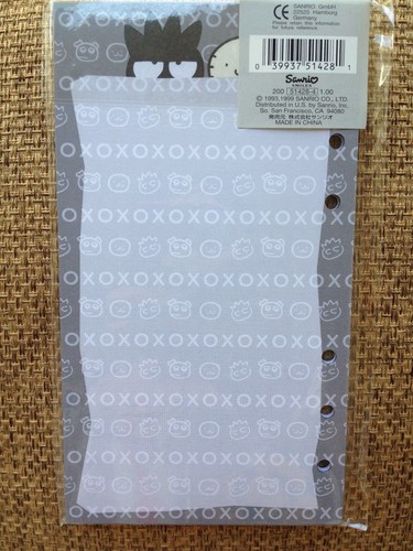 Lot 2 Pack Vintage Rare Badtz Maru Memo+Address/Phone Refill Paper A6 Fits LV MM - Picture 3 of 10