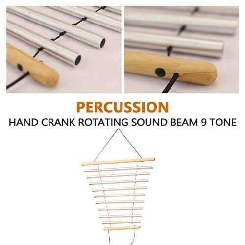 Instrumento de curación de sonido 9 tonos práctico timbre, para meditación de sonido, timbre de oscilación - Imagen 3 de 13