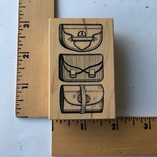 Personal Stamp Exchange PSX - 2003 Rubber Stamp - F-3560 - Purses - NEW