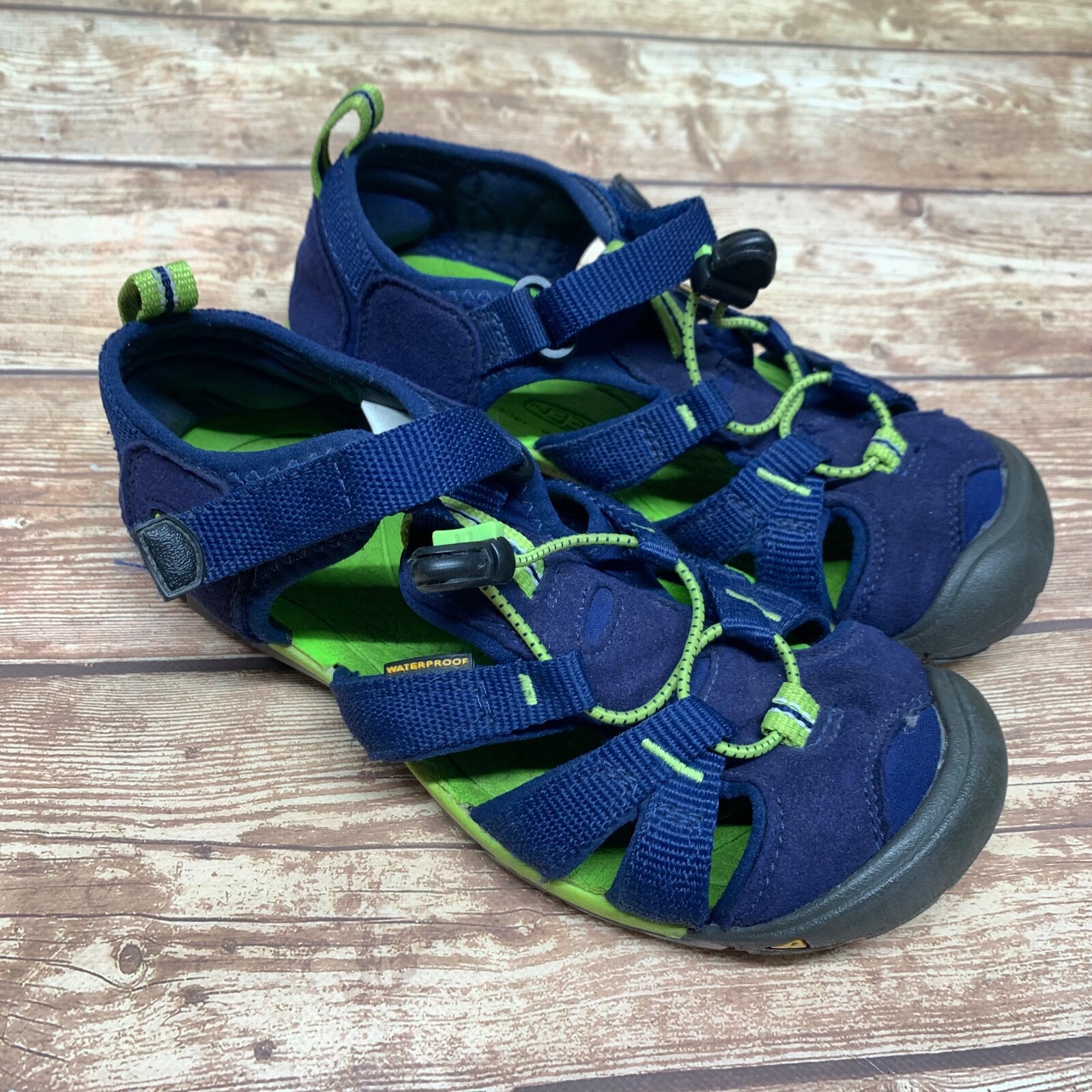 Scarpe sandalo KEEN Seacamp 2 CNX taglia 2 blu profondità verde acqua outdoor 1010097